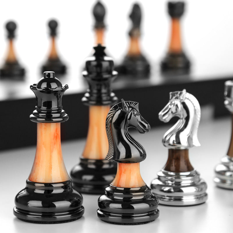 High-End Luxury Chess Gift Box Set – Executive Wooden Chess Set with Case