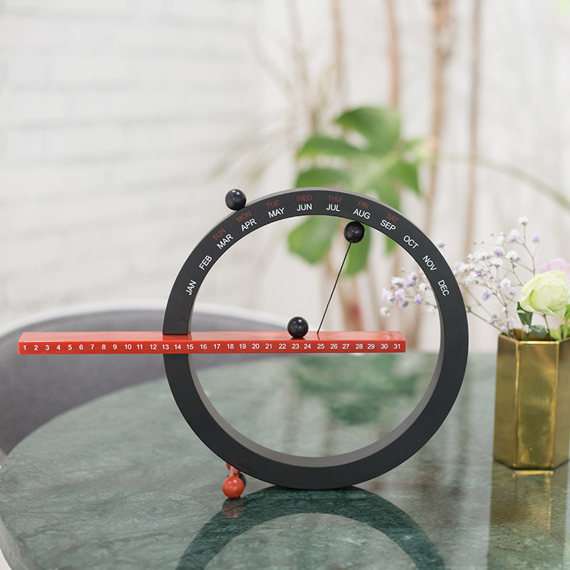 Plastic Rotating Block Perpetual Desk Calendar – ABS Material