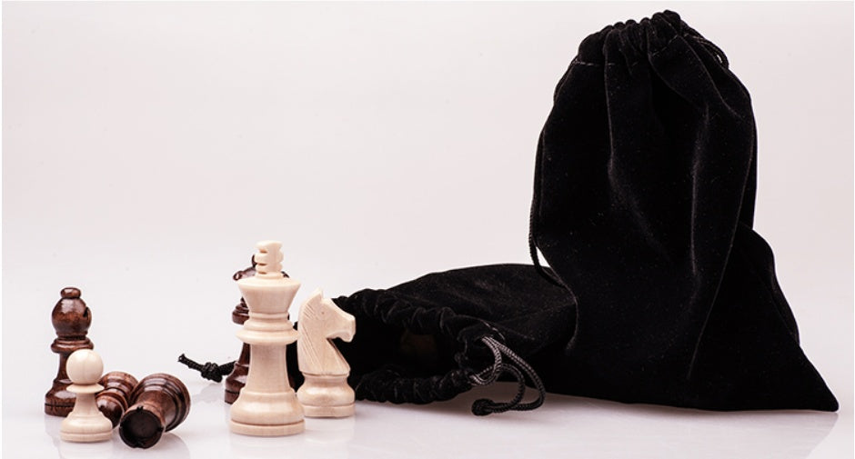 German Beech Wood Chess Set – Premium Folding Staunton Style