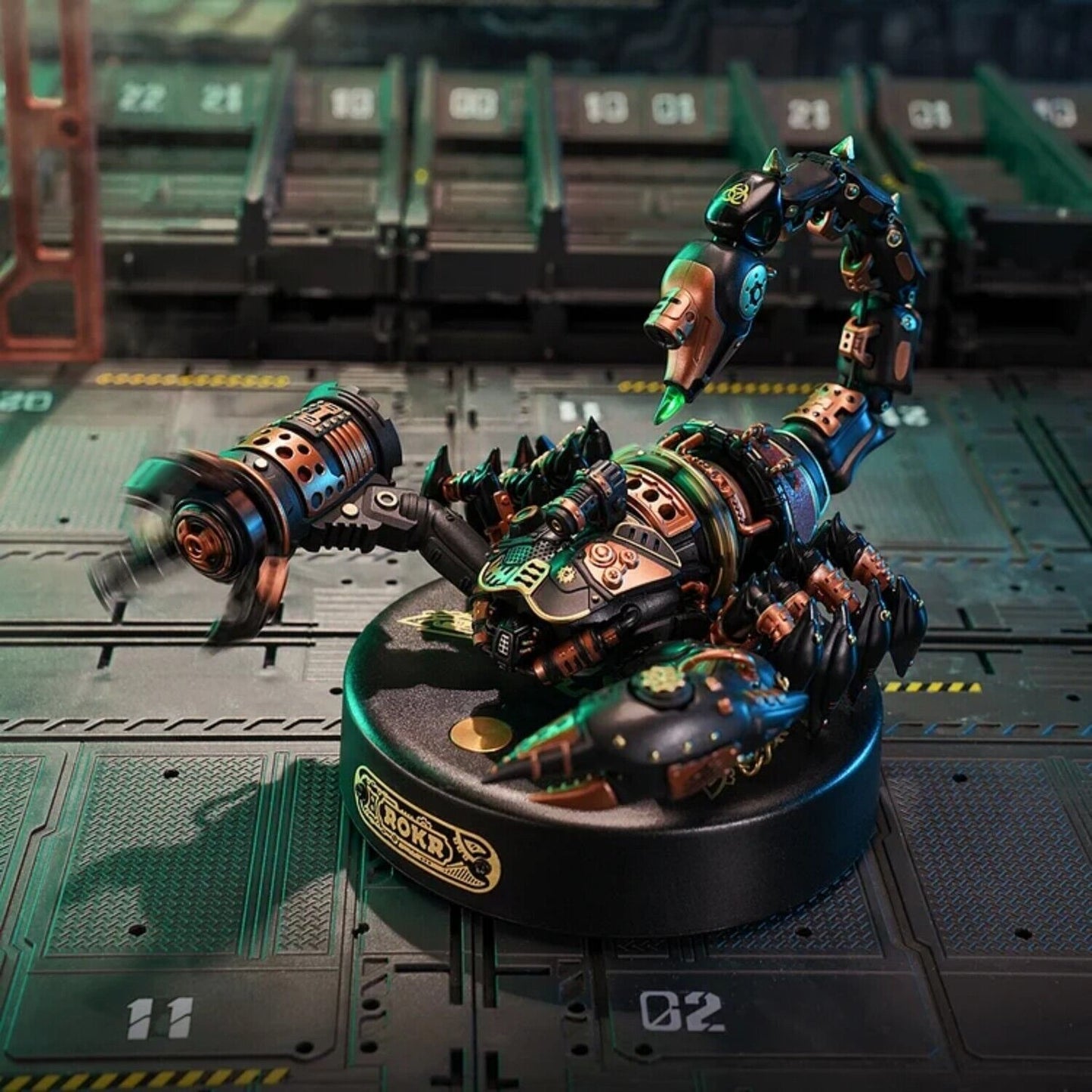 Robotime ROKR Battlefield Scorpion 123-Piece 3D Steampunk Mechanical Puzzle (Battery-Operated Interactive Model