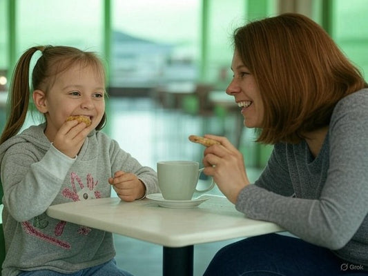 The Little Girl and the Cookie at Brisbane Airport