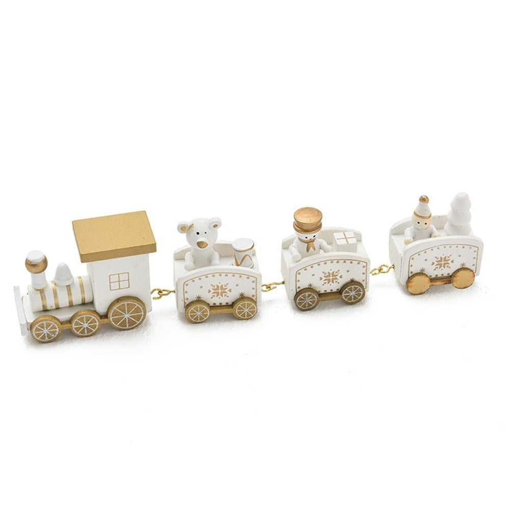 Wooden Christmas Train Ornament – Holiday Tree Decoration & Festive Home Accent