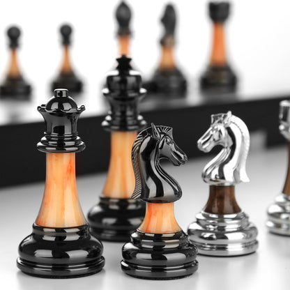High-End Luxury Chess Gift Box Set – Executive Wooden Chess Set with Case