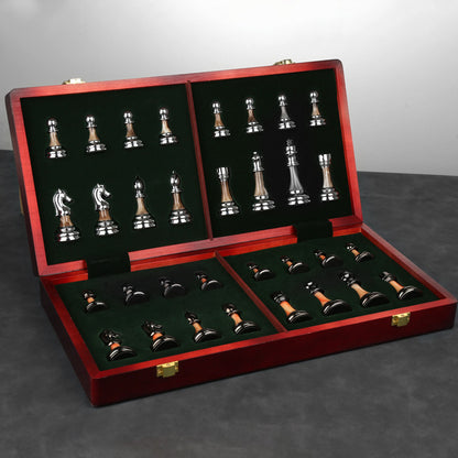 High-End Luxury Chess Gift Box Set – Executive Wooden Chess Set with Case
