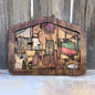 Handcrafted Wooden Jesus Puzzle – Wood-Burned Nativity Jigsaw for Home Decor