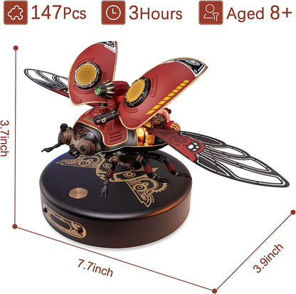 Robotime ROKR Scout Beetle 147-Piece 3D Mechanical Puzzle – ABS Plastic & Metal Punk Model