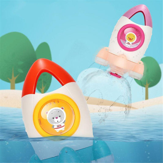 Interactive Bath Fountain Toy – Stackable Water-Pump Floating Bath Toy