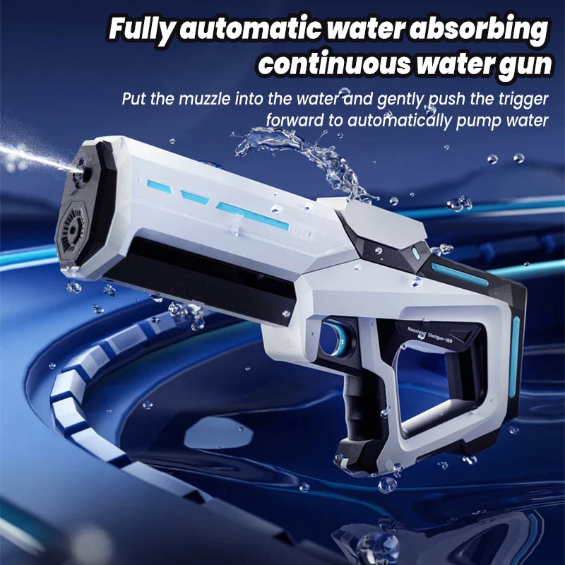 Electric Large-Capacity Water Gun – Automatic Rechargeable Water Blaster for Kids & Adults