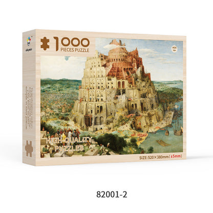 Custom 1000-Piece Wooden Puzzle – Special Shaped Educational Jigsaw for Adults