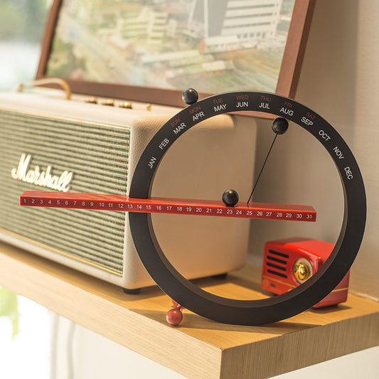 Plastic Rotating Block Perpetual Desk Calendar – ABS Material