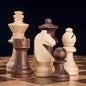 German Beech Wood Chess Set – Premium Folding Staunton Style