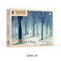 Custom 1000-Piece Wooden Puzzle – Special Shaped Educational Jigsaw for Adults