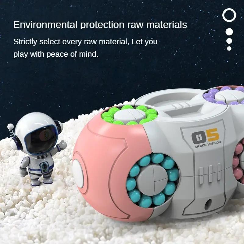 3D Magic Bean Decompression Cube – Rotating Fingertip Fidget Puzzle Toy