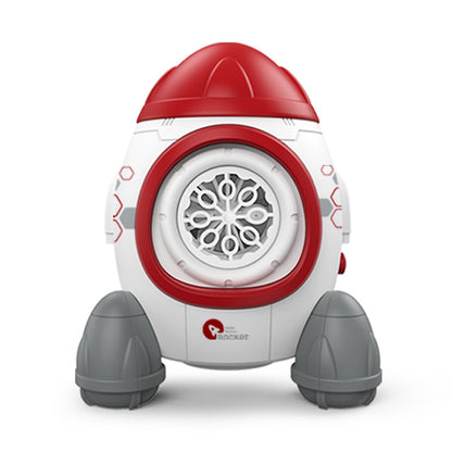 Rocket-Shaped Automatic Bubble Machine with Lights & Music