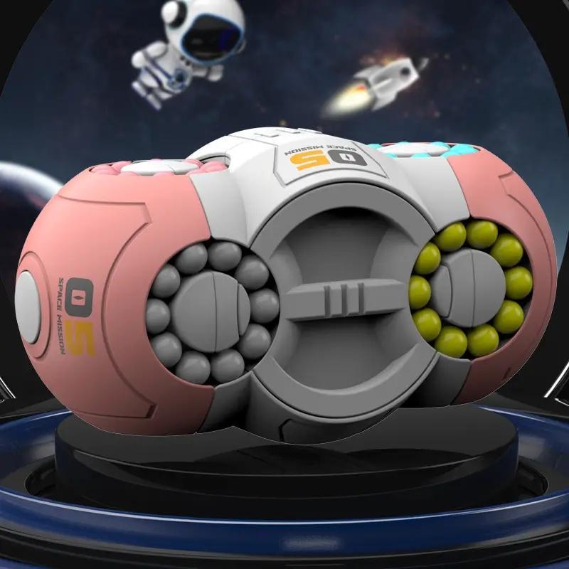 3D Magic Bean Decompression Cube – Rotating Fingertip Fidget Puzzle Toy