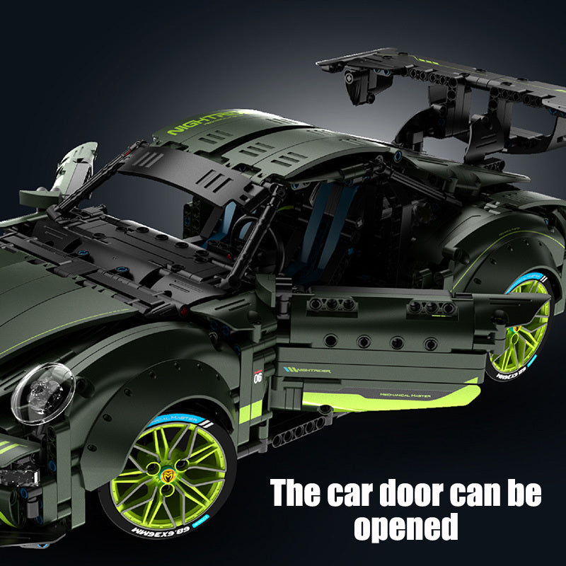 Gradient Sports Car Building Block Model – 3D DIY Automotive Brick Kit for Adults