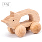 Cute Animal Wooden Baby Toy – Montessori Push & Stack Blocks for Infants