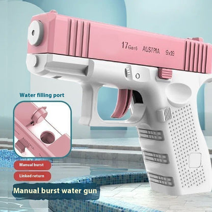 Automatic Continuous Spray Electric Water Gun – Rechargeable Motorized Water Blaster Toy