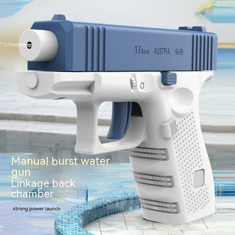 Automatic Continuous Spray Electric Water Gun – Rechargeable Motorized Water Blaster Toy