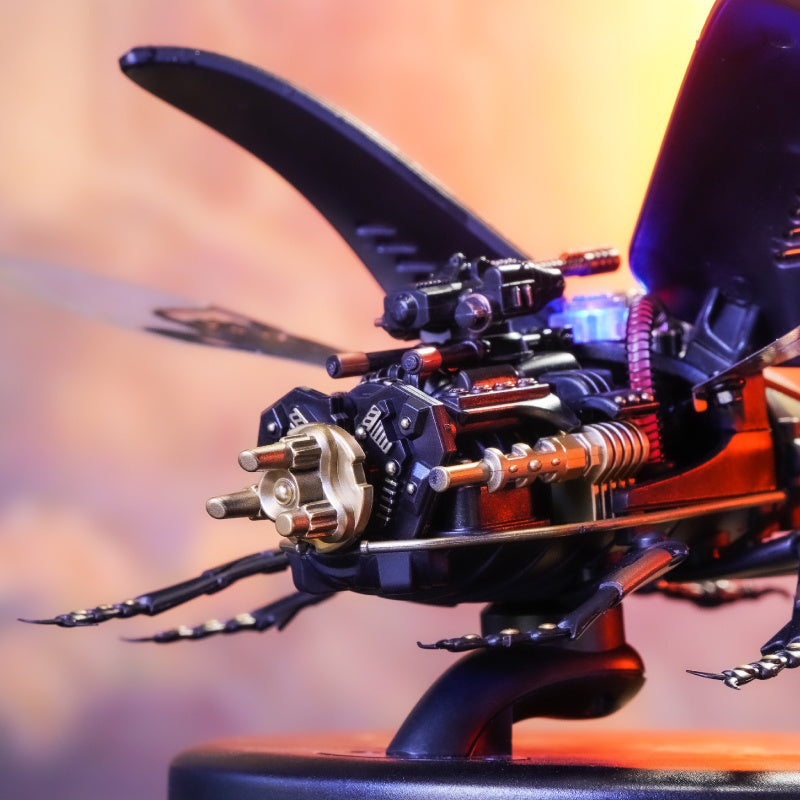 Robotime ROKR Storm Beetle 115-Piece 3D Mechanical Puzzle – Steampunk Moveable Model