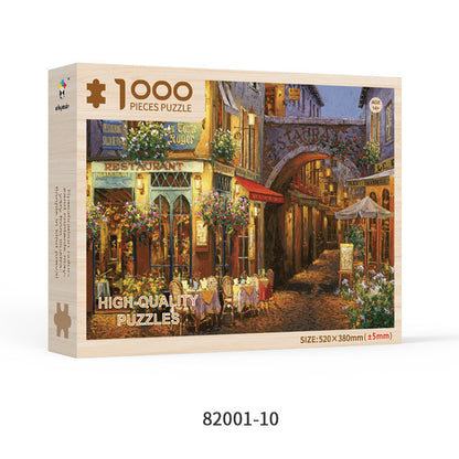 Custom 1000-Piece Wooden Puzzle – Special Shaped Educational Jigsaw for Adults