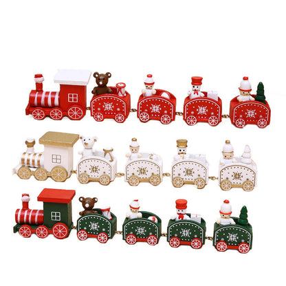 Wooden Christmas Train Ornament – Holiday Tree Decoration & Festive Home Accent