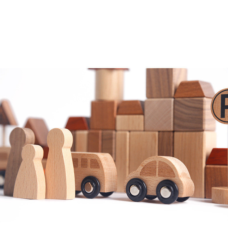 Wooden Forest Track Puzzle – Children's DIY Urban Rail Transit Construction Toy Set