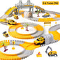 340-Piece Construction Race Track Set – DIY Flexible Car Track STEM Toy