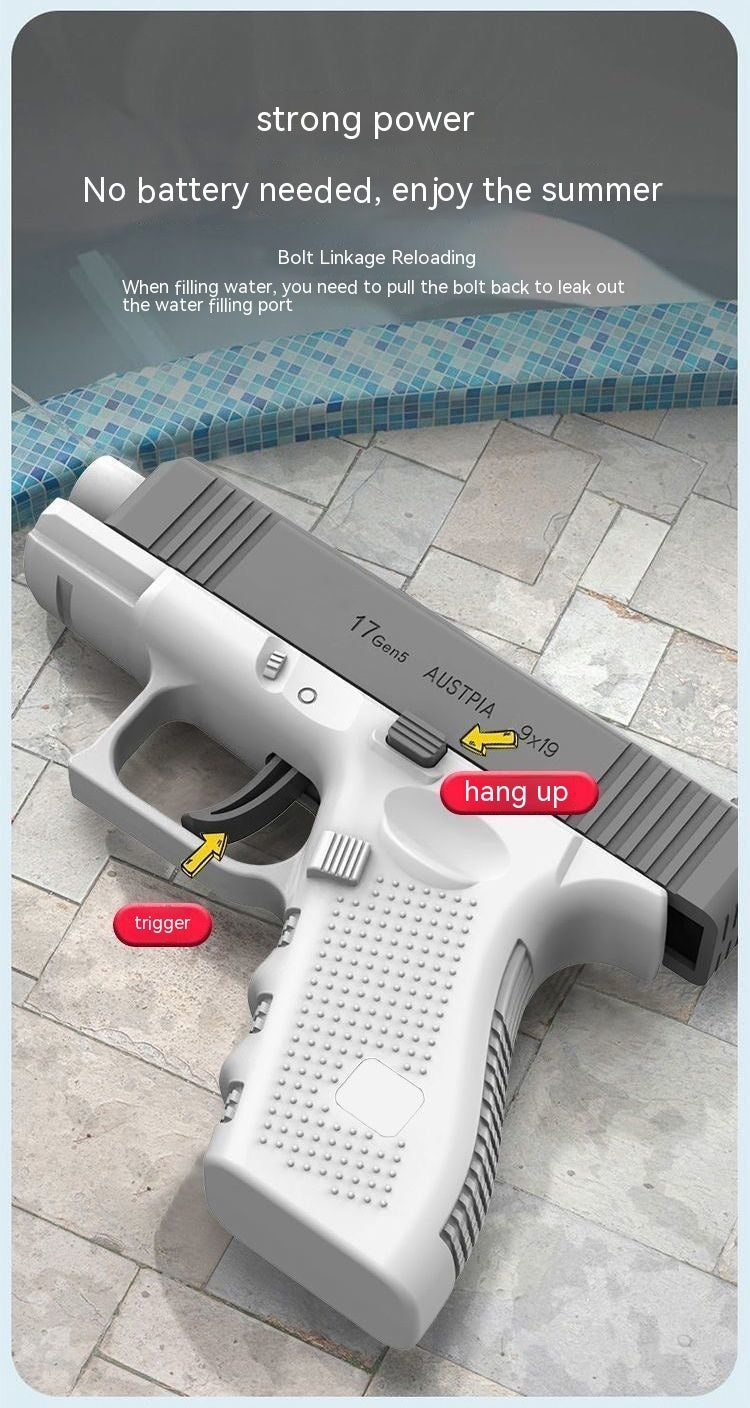 Automatic Continuous Spray Electric Water Gun – Rechargeable Motorized Water Blaster Toy