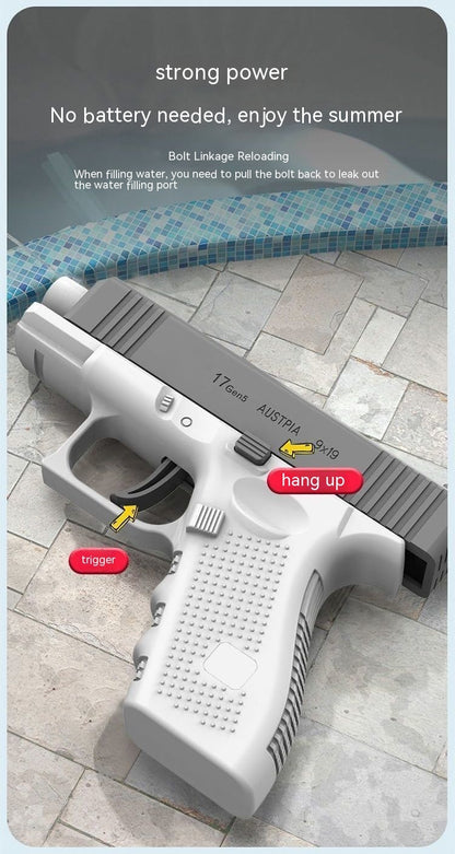 Automatic Continuous Spray Electric Water Gun – Rechargeable Motorized Water Blaster Toy