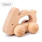 Cute Animal Wooden Baby Toy – Montessori Push & Stack Blocks for Infants