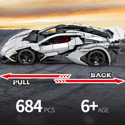 Boys Sports Car Building Block Kit – STEM Educational DIY Model Toy