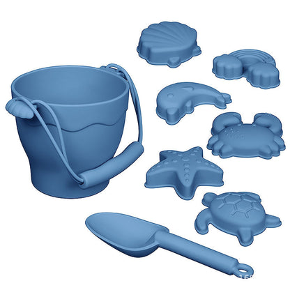 Silicone Beach Bucket Educational Toy – Early Learning Sand Play Set