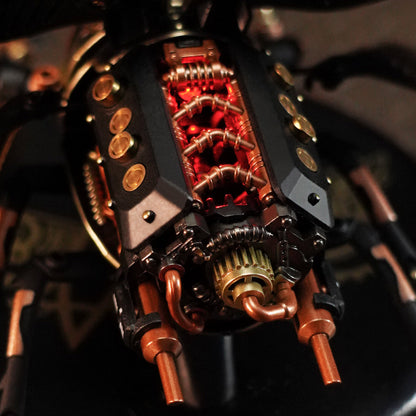 Robotime ROKR Metal 156-Piece 3D Rhinoceros Beetle Puzzle – Steampunk Mechanical Kit