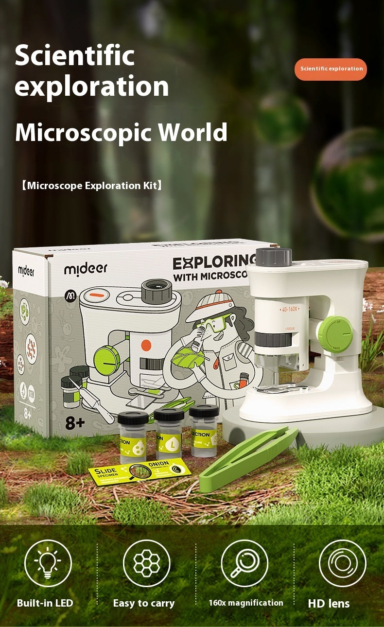 Children's HD Portable Scientific Experiment Handheld Microscope