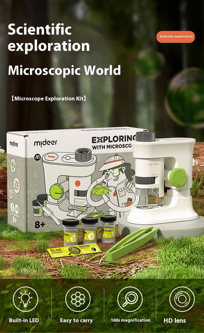 Children's HD Portable Scientific Experiment Handheld Microscope